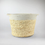 Woven Plant Basket - Natural Boho Texture