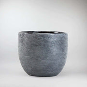 Silver blue planter - Metallic Accents for Modern Gardens