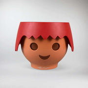 Plant Head Pot in Fire Red | Self-Watering Playmobil Head Pot