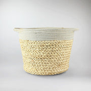 Woven Plant Basket  - Natural Boho Texture