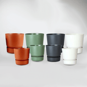 Recycled Coasters Pots 'Multicoulour' Ø 23-28 cm - Bloombox Club